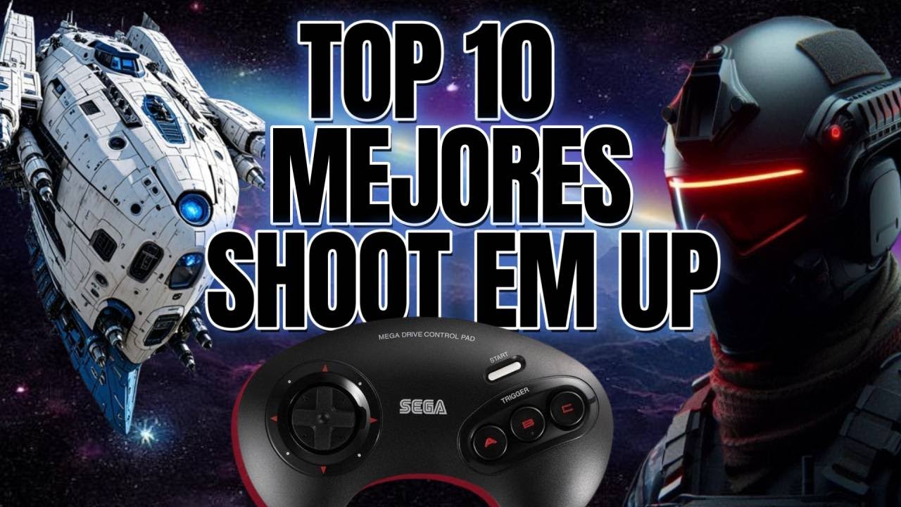 TOP 10 mejores MATAMARCIANOS para el SEGA GENESIS, videojuegos cl&aacute;sicos de disparos.🛩️✈️