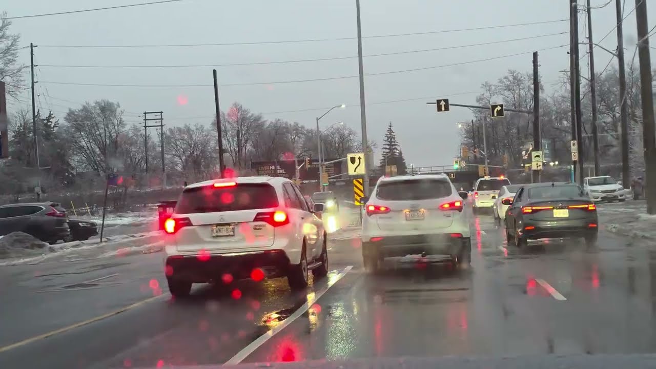 This Is Winter?! Heavy Rain in London, Ontario.
