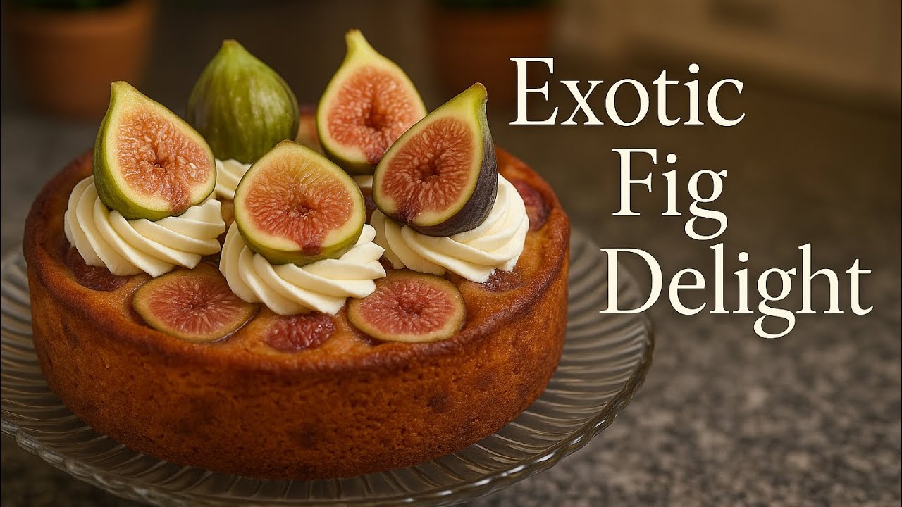 Moist Fig Cake with Fresh Garden Figs | Easy Homemade Dessert Recipe with Exotic Figs