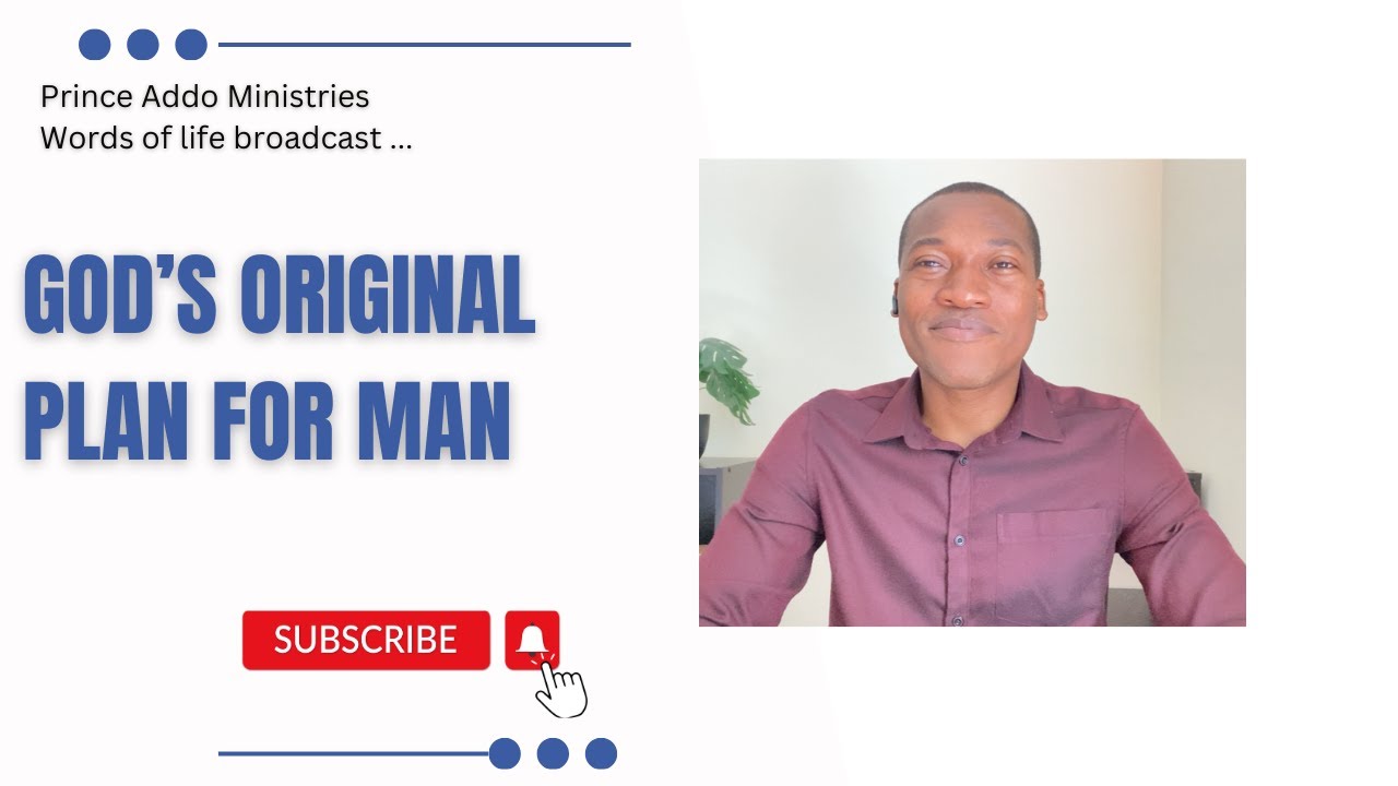 God's original plan for man