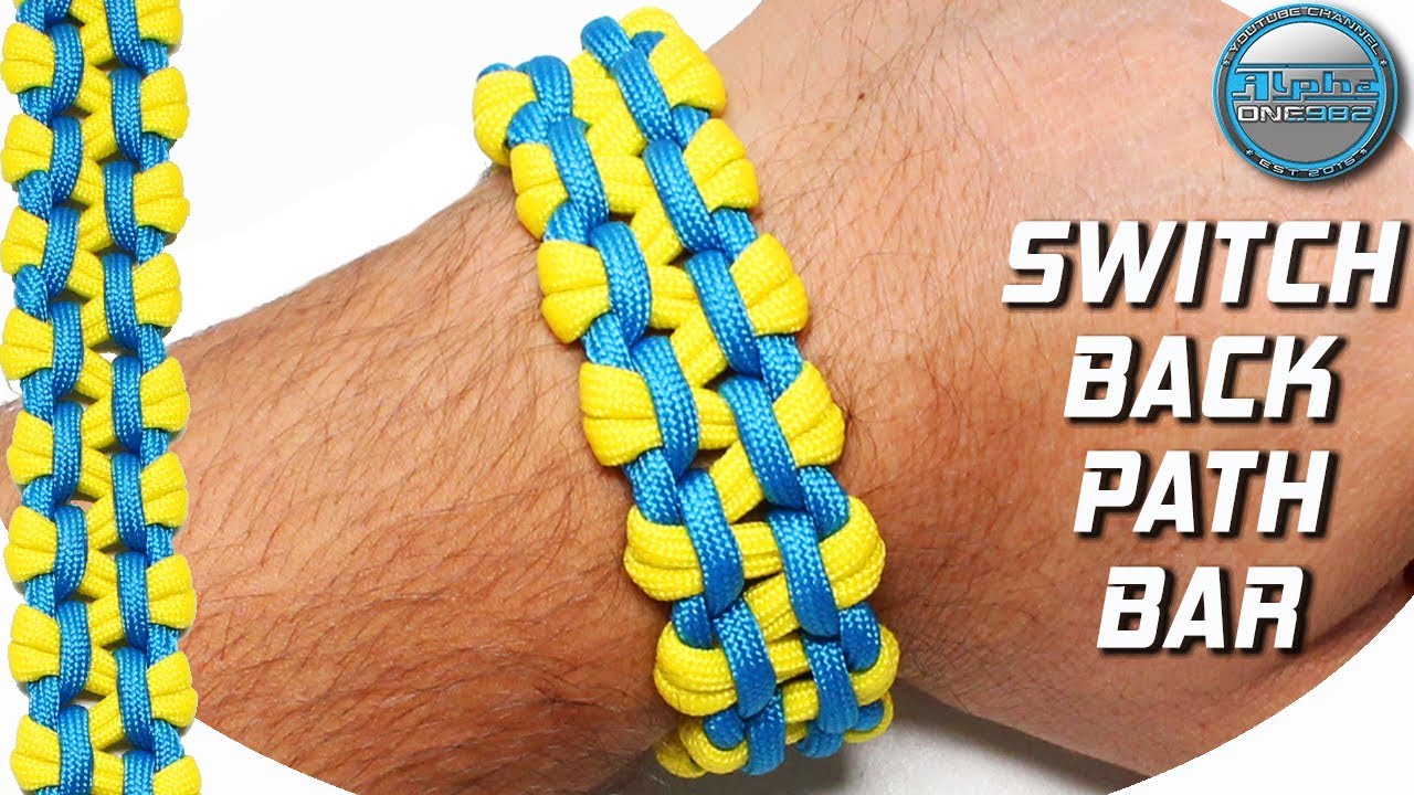 How to make Paracord Bracelet Switchback Path Bar World of Paracord Tutorials TIAT - Mad Max Style