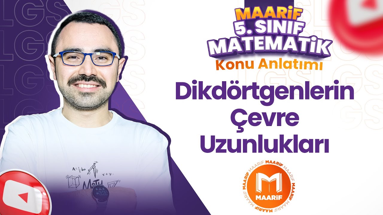 Dikdörtgenlerin Çevre Uzunlukları | 5. Sınıf Matematik | Maarif Modeli | Ders 16