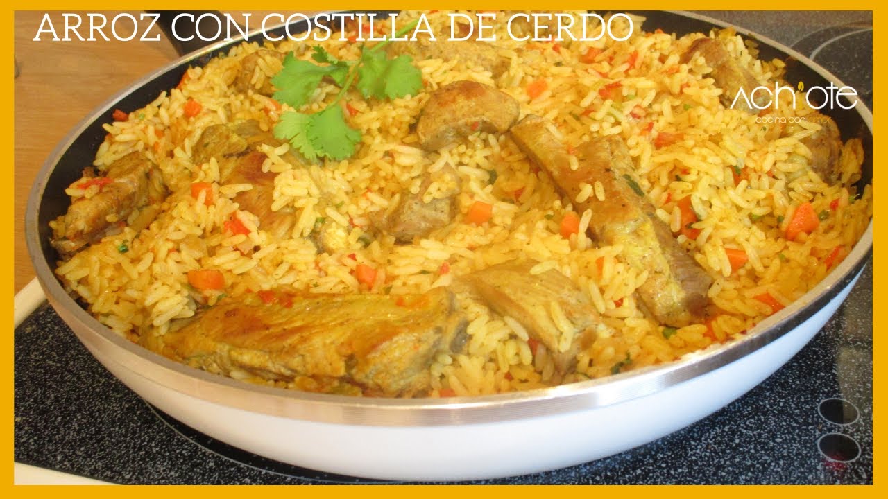 ARROZ CON COSTILLA DE CERDO | Una receta Rendidora y Espectacular que puedes intentar en Casa.
