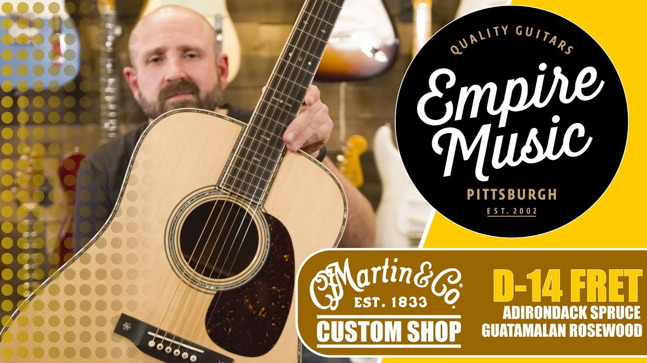 MARTIN CUSTOM SHOP D-14 FRET ADIRONDACK SPRUCE/GUATEMALAN ROSEWOOD