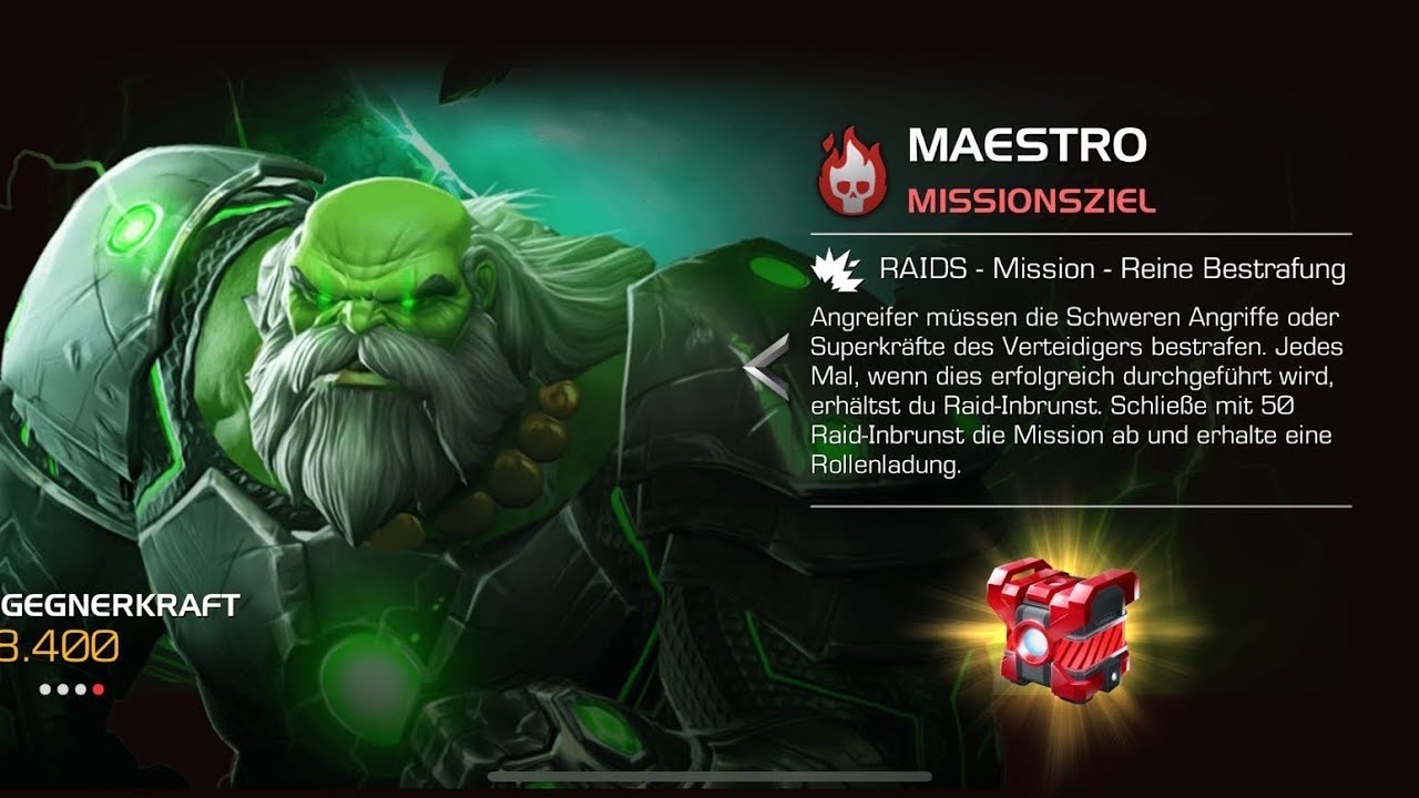 Maestro Raids Anleitung Titania Avantgarde How to? mcoc