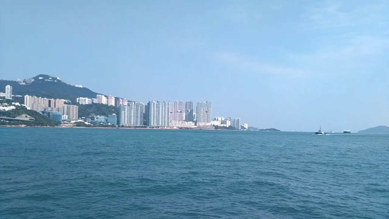 Central to lama Island Hong Kong on a ferry