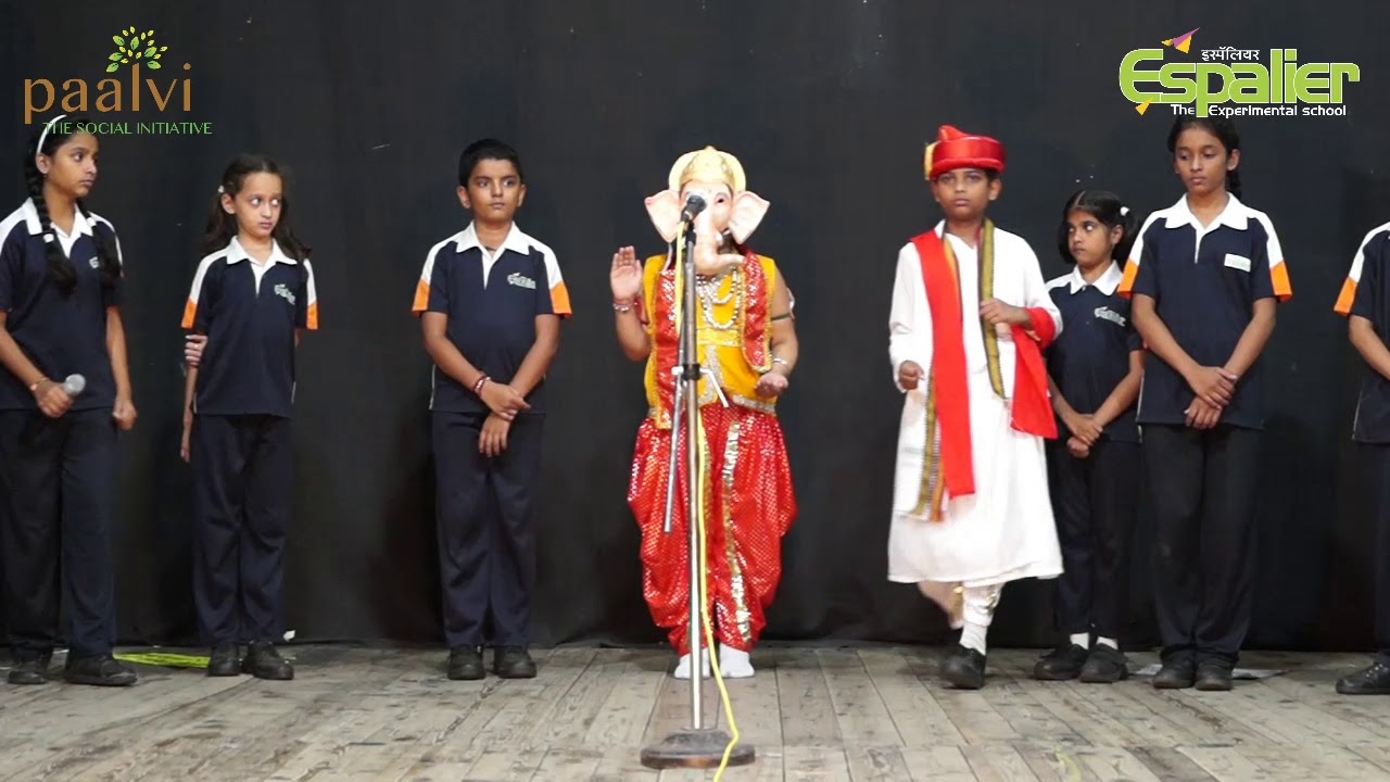 Paalvi foundation and Espalier school performed an eco friendly Ganesha Skit.
