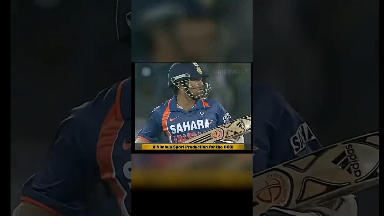 Sachin Tendulkar completing 17k runs in ODI cricket #india #cricket #highlights #shorts #yt #fun #ai