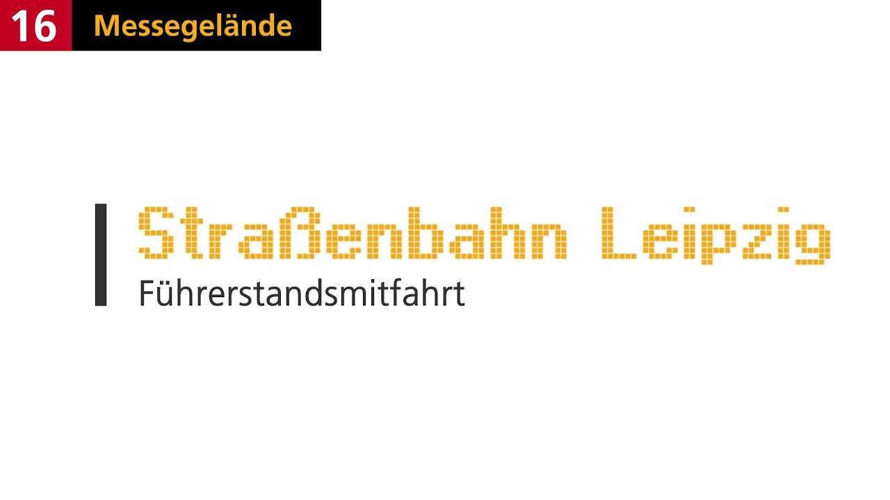 Führerstandsmitfahrt Straßenbahn Linie 16 | Cabview | Leipzig  | 2011