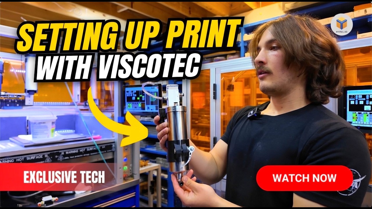 Using air pressure to draw material into Viscotec supply reservoir on Hyrel 3D printers.