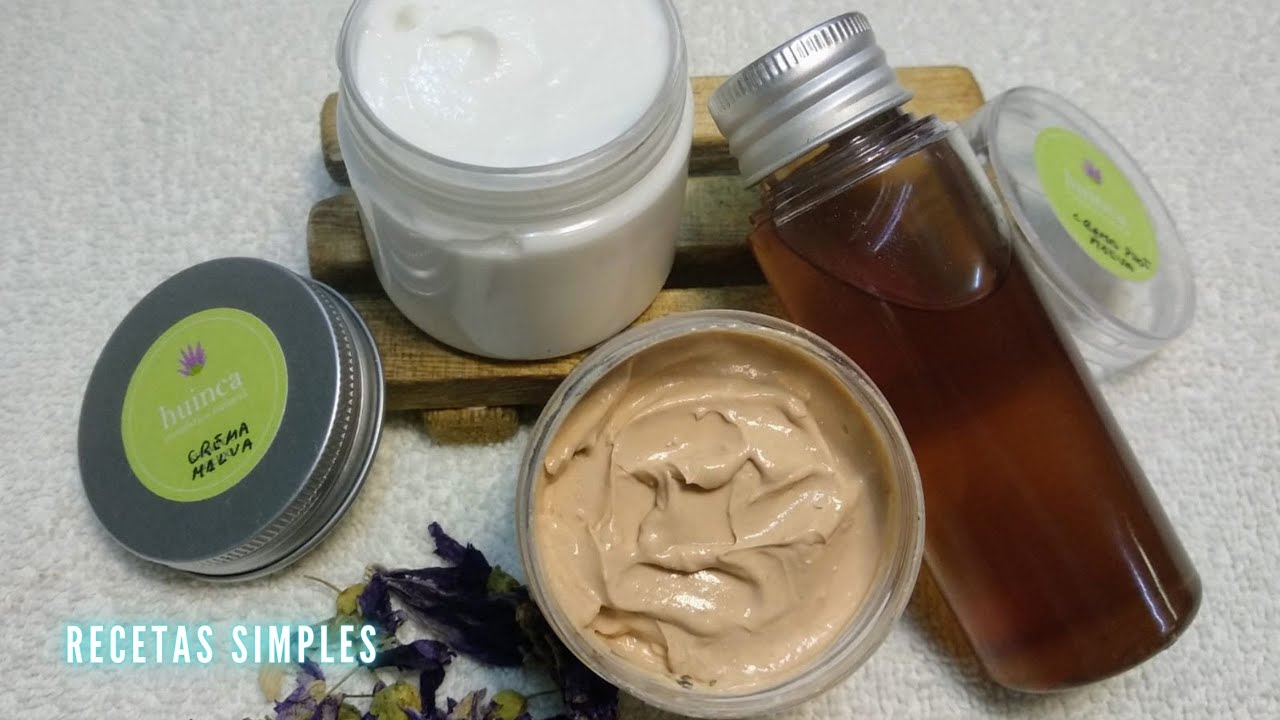 Crema antiarrugas de malva // color y protección solar// Recetas Simples