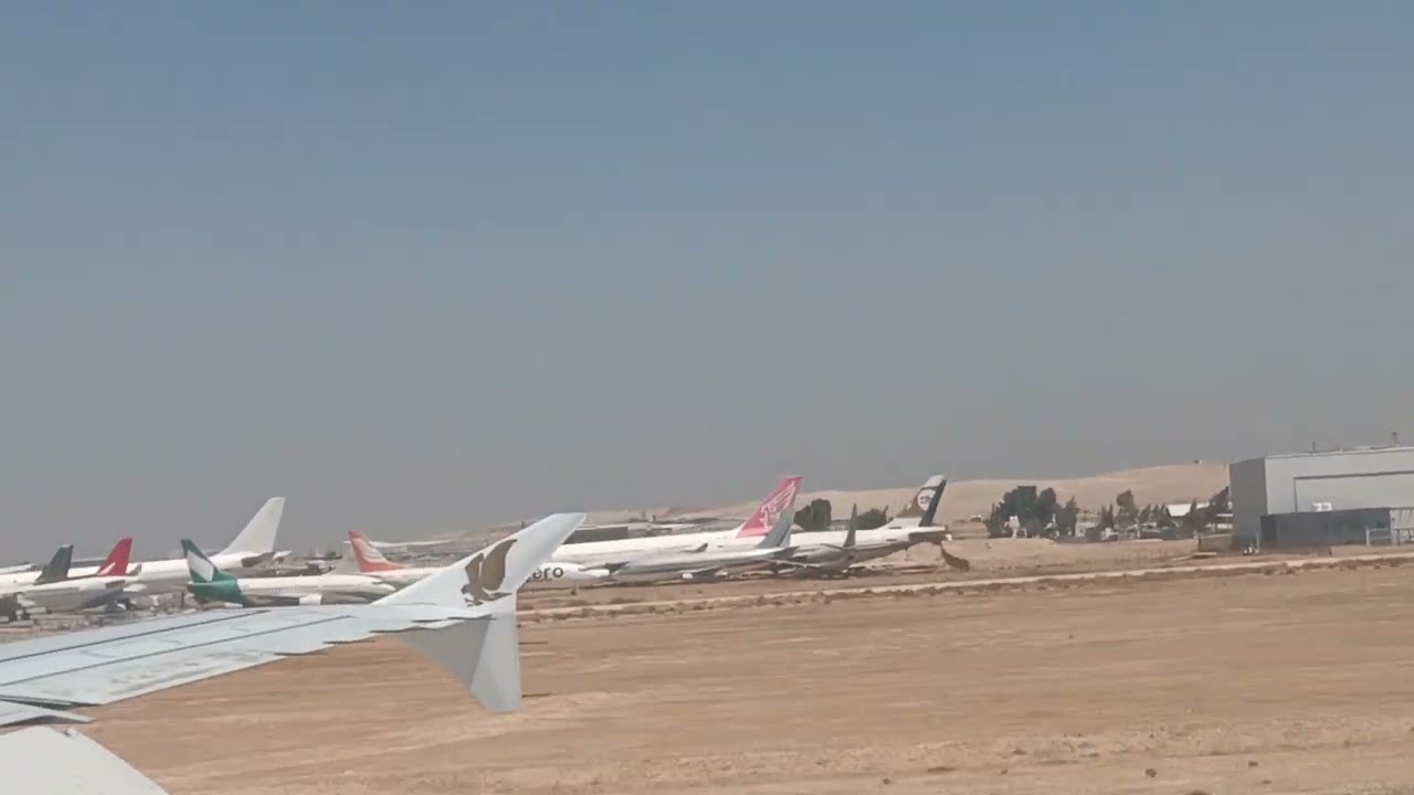 Landing at Amman Airport