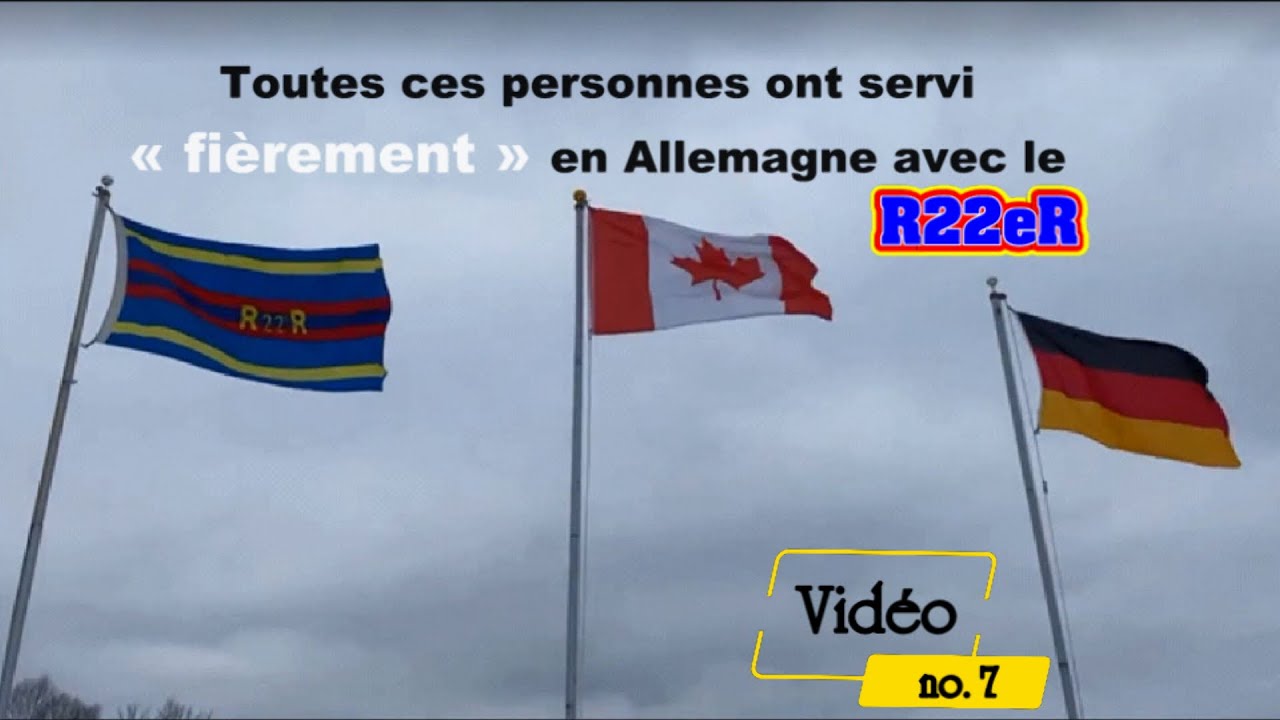 Hommage à des personnes du R22eR décédées - Vidéo #7. Toujours lire la description.