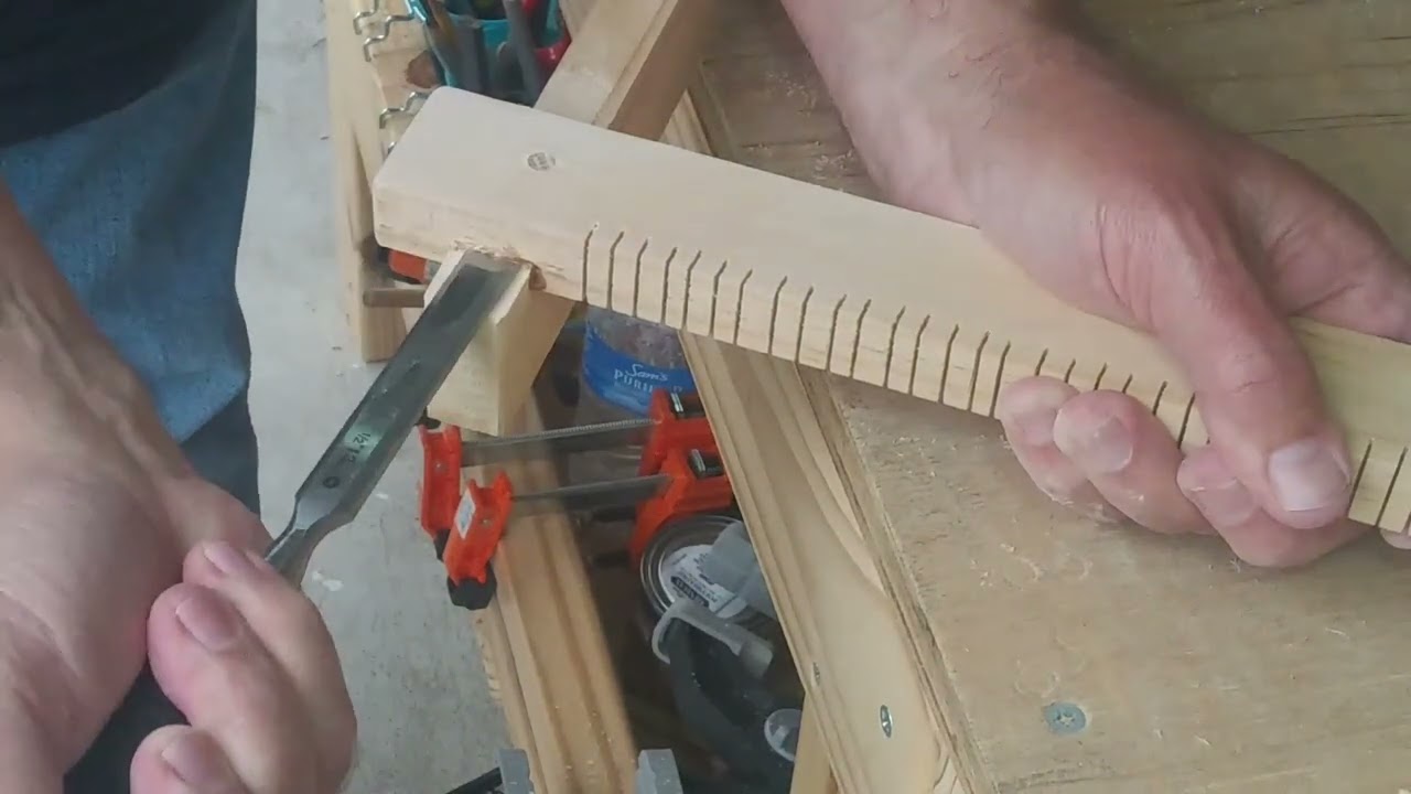 DIY Large Frame Loom.  Part II - FAST FORWARD!!!!!!
