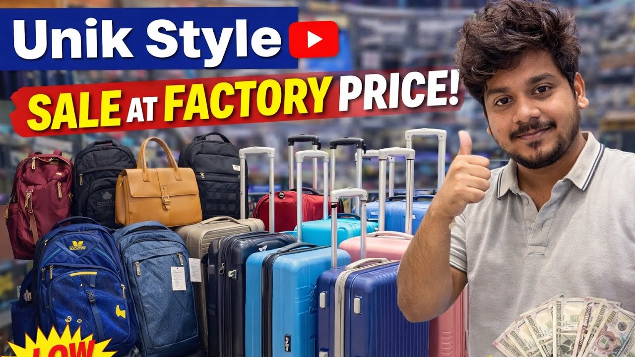 Starting ₹349 Trolley Bags Very Low Price Manufacturing Factory in Chennai | Unik Style | Best Price