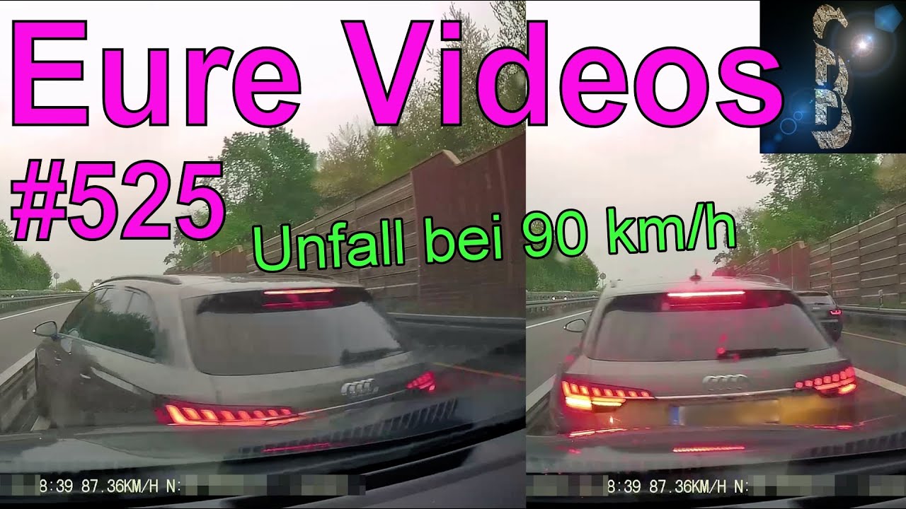 Eure Videos #525 - Dashcam Abdr&auml;ngen mit Unfall und Fahrerflucht Morgan Plus Eis kratzen Scheibe