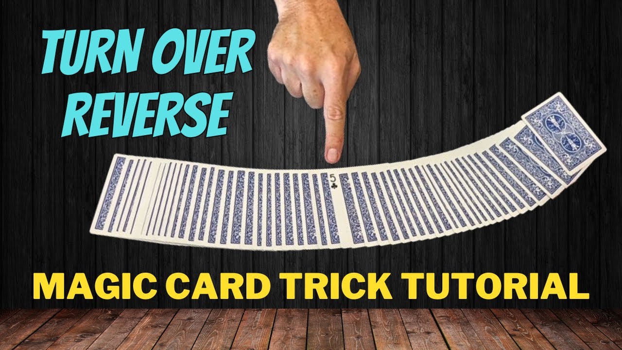 HOW TO REVERSE A SELECTED CARD - TURN OVER REVERSE - EASY MAGIC CARD TRICK TUTORIAL