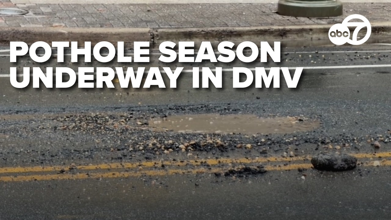 Sign of Spring: potholes pop up across DC, Maryland, Virginia roads