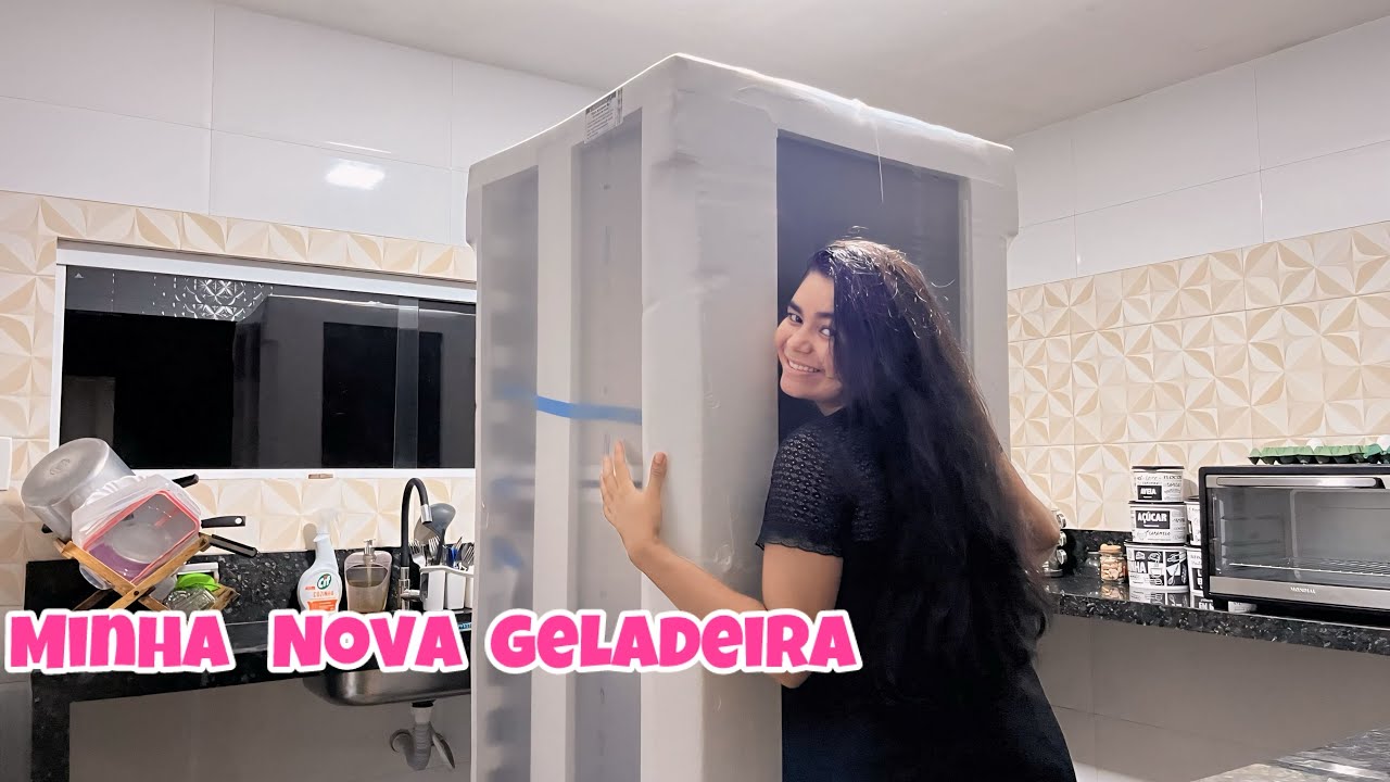 MINHA GELADEIRA NOVA CHEGOU✨😍