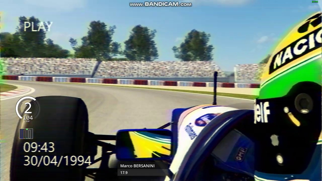 Ayrton Senna's 65th and Last Pole-Williams FW16 (1994) @Imola-Onboard and TVCam-Assetto Corsa 1080p