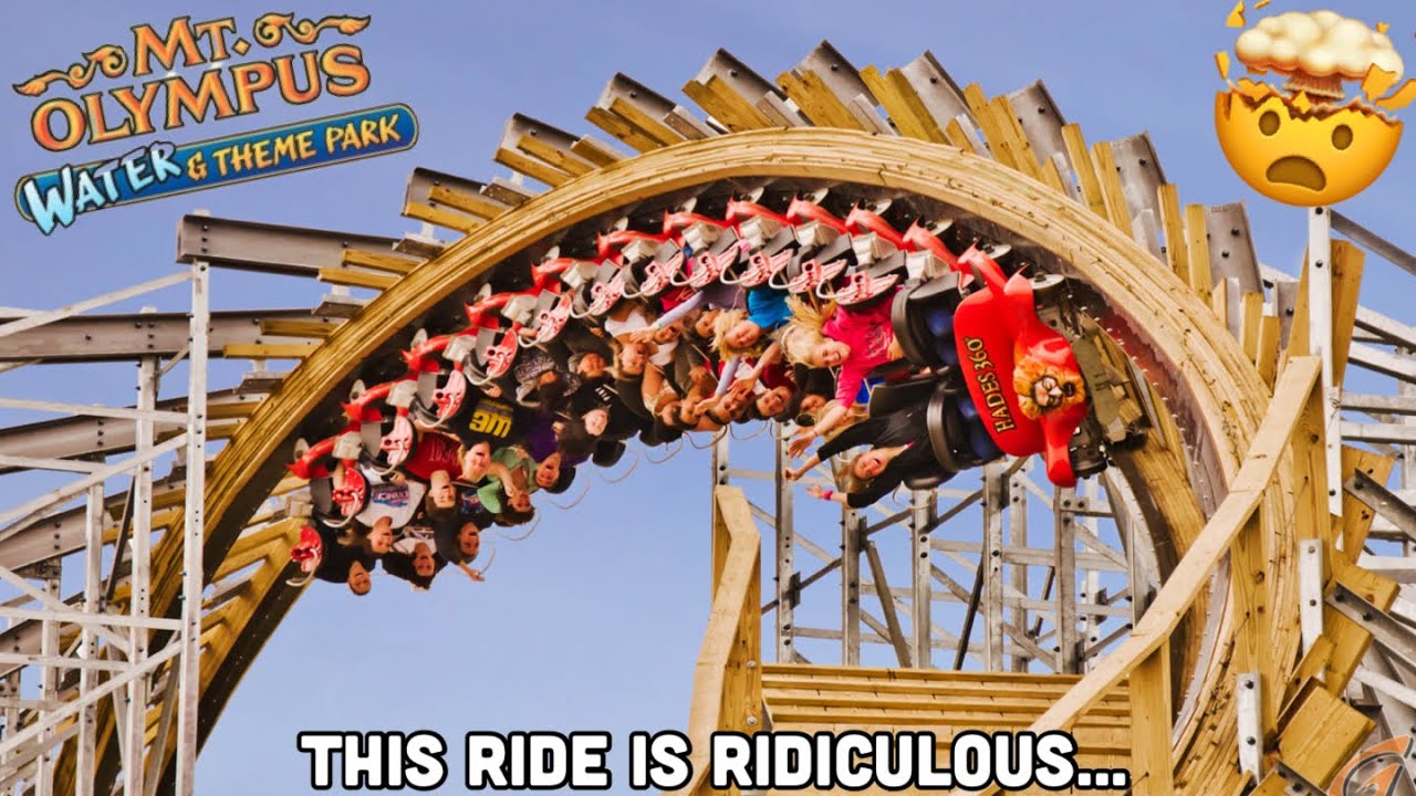 Hades 360 is RIDICULOUS! Mt Olympus Theme Park - Wisconsin Dells, Wisconsin | VLOG [2023]