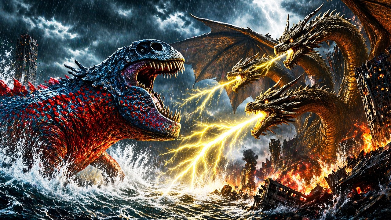 KING GHIDORAH vs MUERTE ROJA | ¿Quién Ganaría? | EPIC VERSUS
