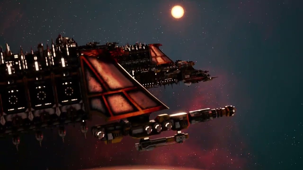 Battlefleet Gothic: Armada II - Флот Космических десантников против орков - Кинематографическая к...