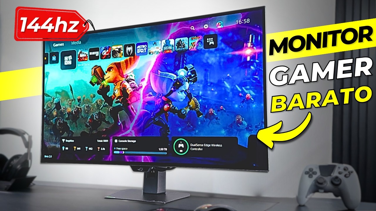 TOP 7 Monitores GAMER BARATO Custo-Benefício 2025 até 144hz - (Curvo, Ultrawide e 4K)
