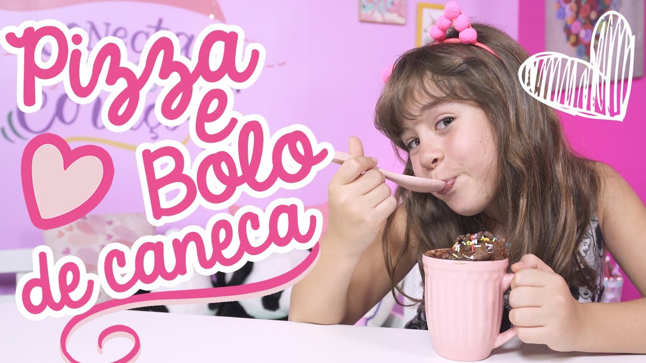 RECEITA PIZZA E BOLO DE CANECA❤️MUNDO DA MENINA
