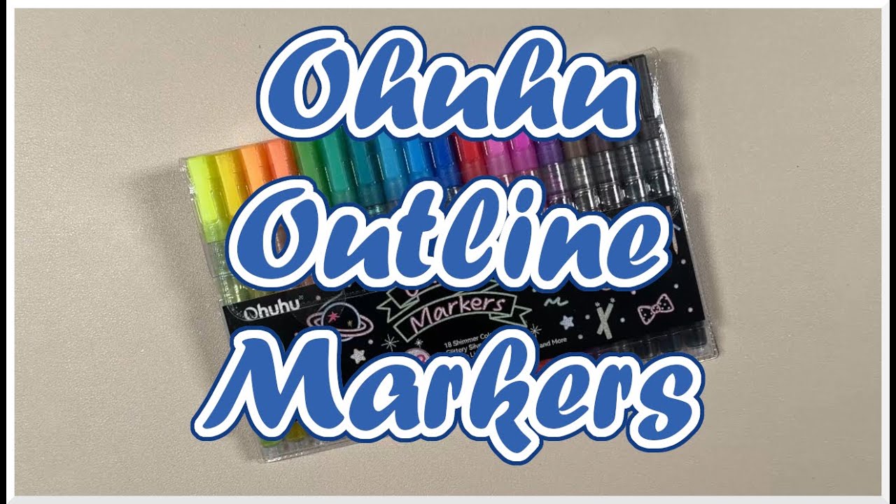 Ohuhu Outline Markers || 18 Stifte || Unboxing und Swatching