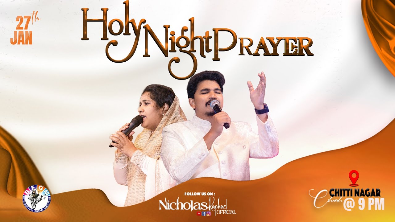 🔴 🕊️Holy Night Prayer || All Night Prayer || 27th Jan 2026 || Nicholas Raphael