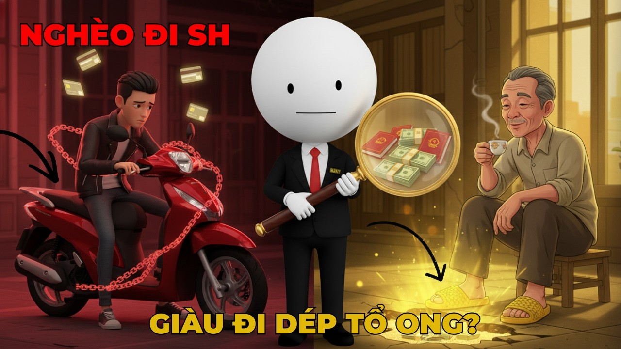 Mật Mã Phông Bạt: Tại Sao Người Nghèo Mua SH, Còn Đại Gia Đi Dép Tổ Ong?