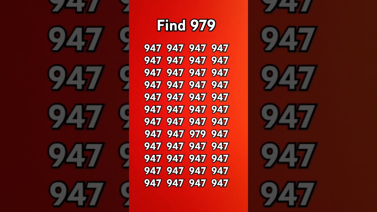 Find the number #979 #quiz
