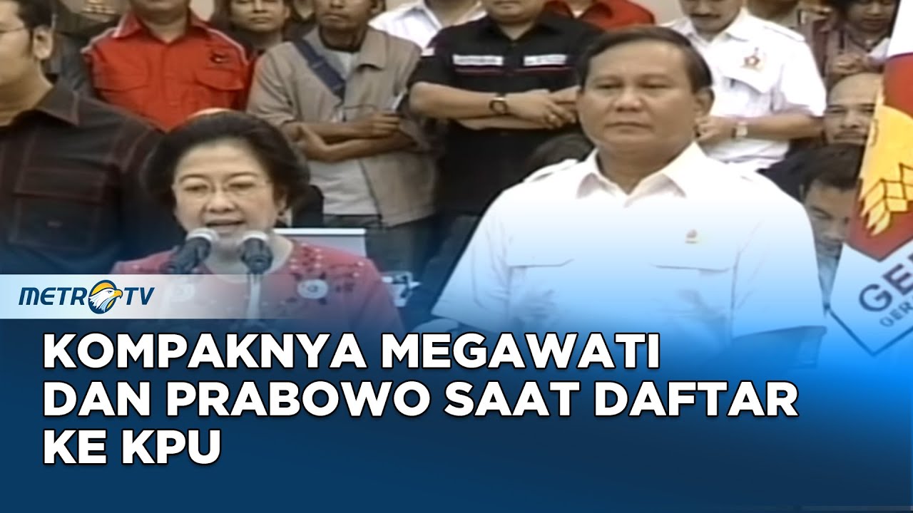 Pendaftaran Paslon Megawati-Prabowo di KPU Dok. 2009