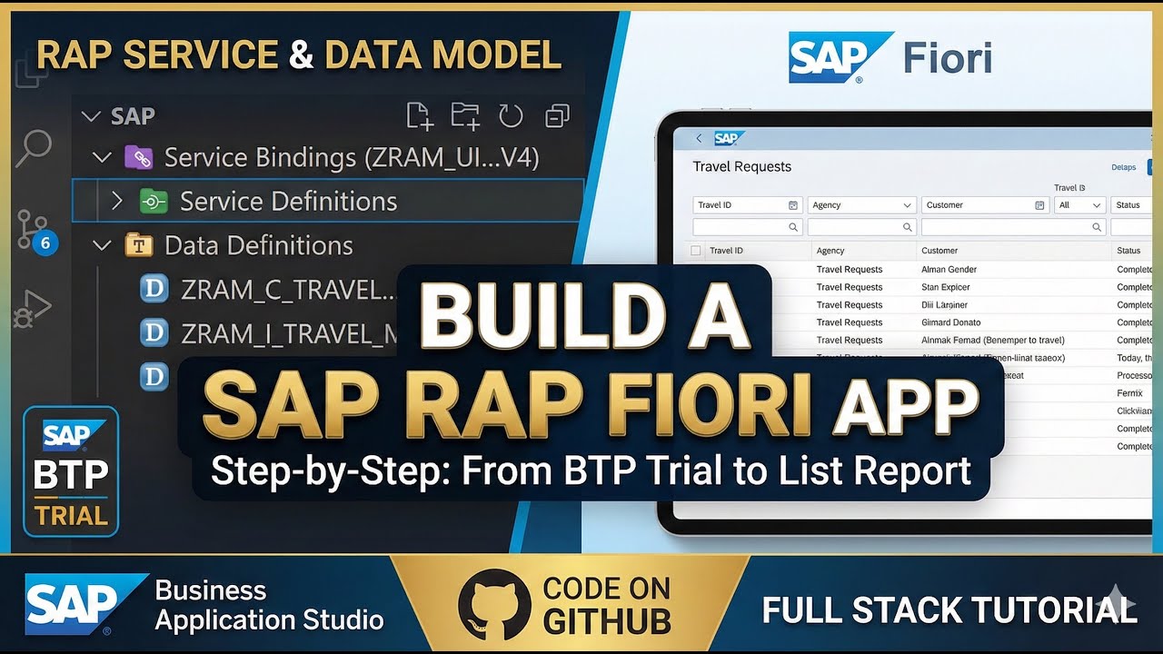 Комплексное руководство по SAP RAP: создание приложения Fiori для создания отчетов-списков на осн...