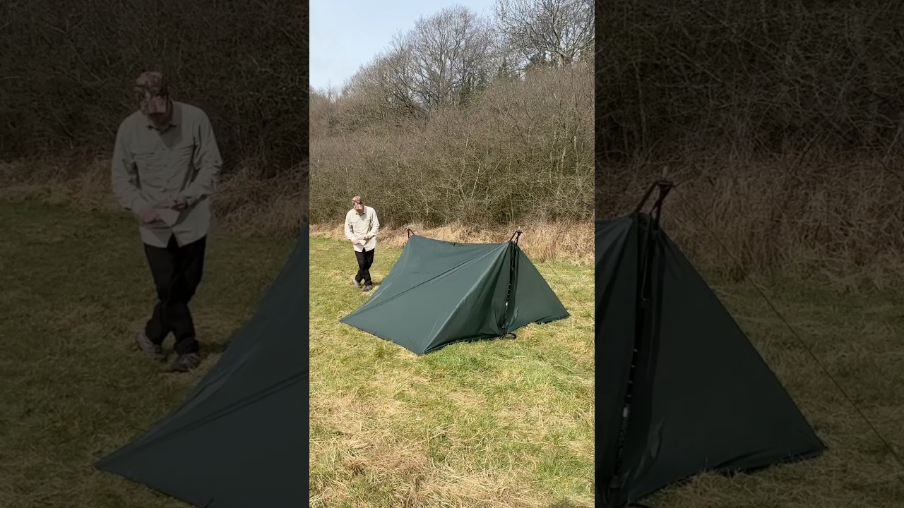 The best tarp tent?! Foresters shelter. #camping #wildcamping #bushcraft #survival #outdoors #rural
