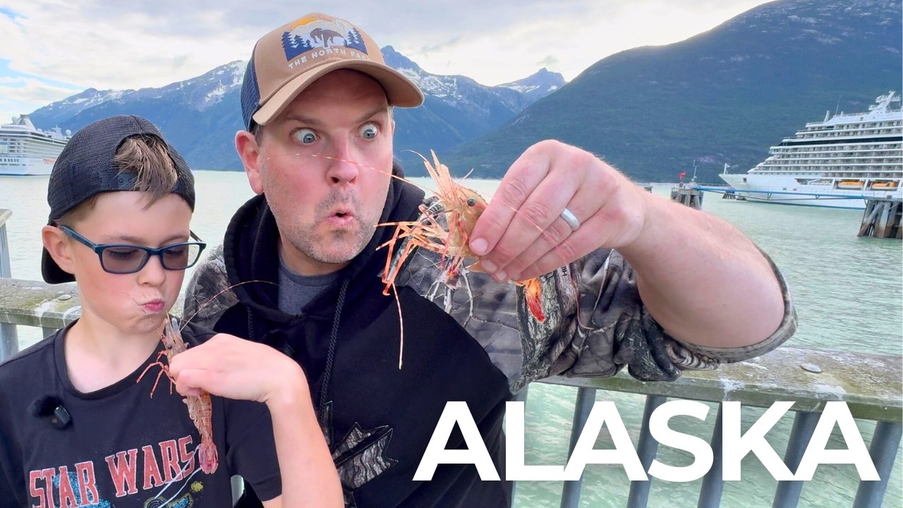 Skagway and Dyea Alaska Father Son Salmon and Shrimp Adventure