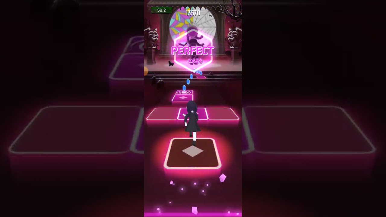 Lady Gaga - Bloody Mary (Wednesday Dance TikTok Version) | Tiles Hop | Endless Mode 16 | Record64050