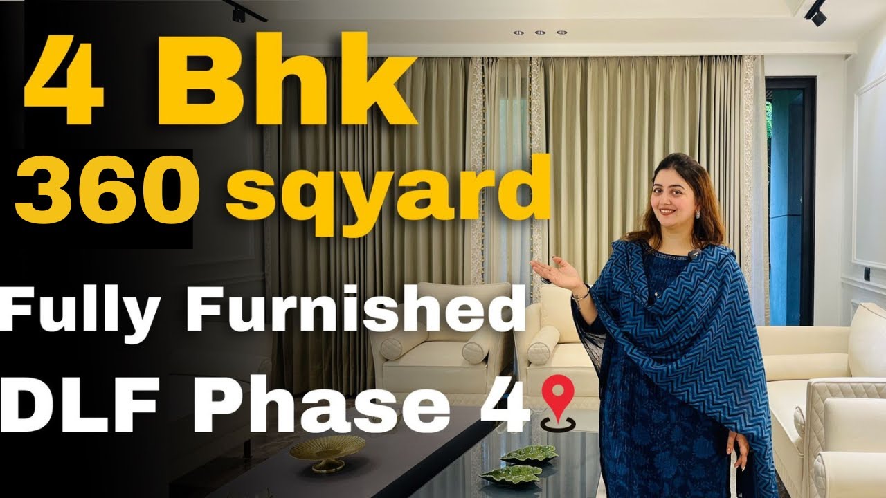 4 BHK Builder Floor in DLF Phase 4 | DLF Floors | 360 Sq yard | Fully Furnished