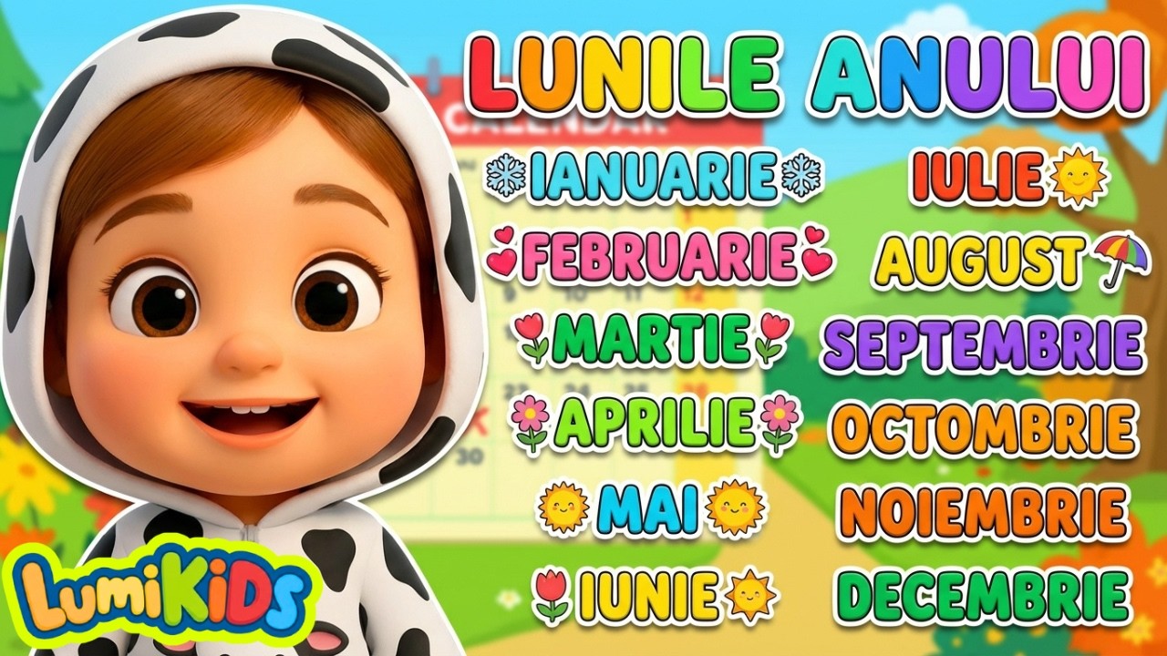 📅 Luniile Anului | Cantecele pt Copii de la LumiKIDS