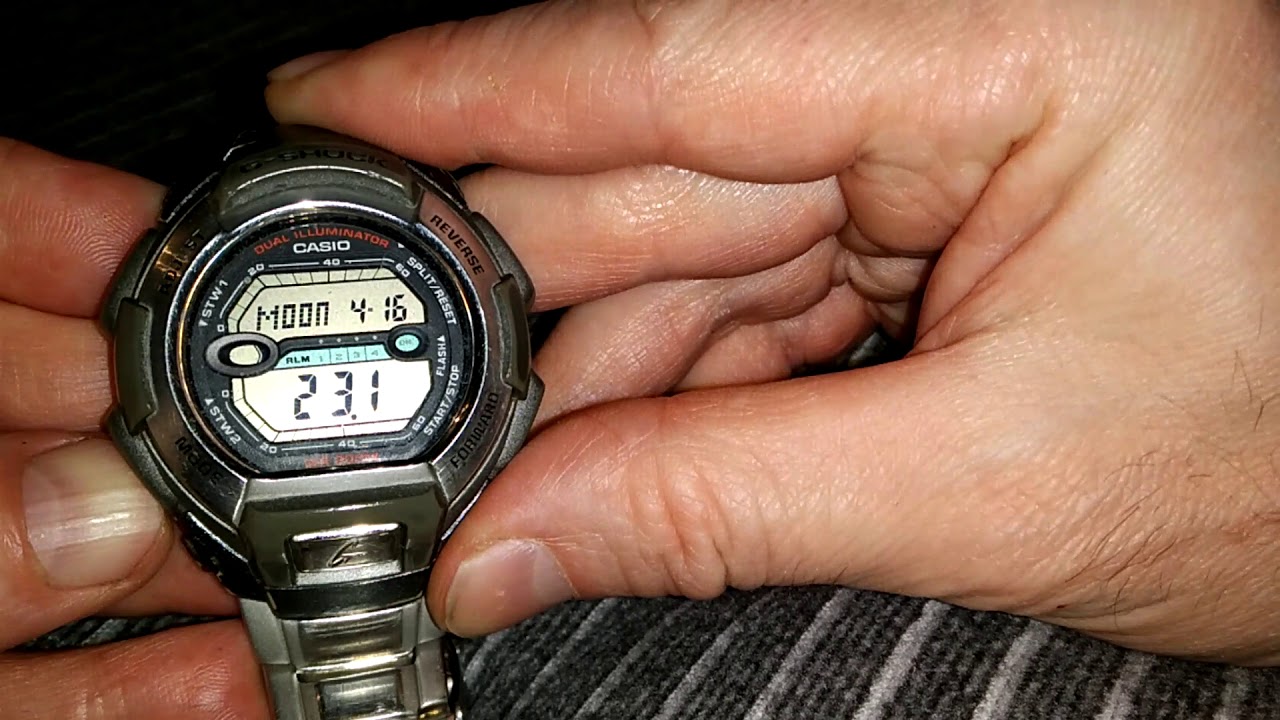 Casio G-800D /G-9000 Mudman/ ( module 3031)  with Tide/Moon Calendar  Mode
