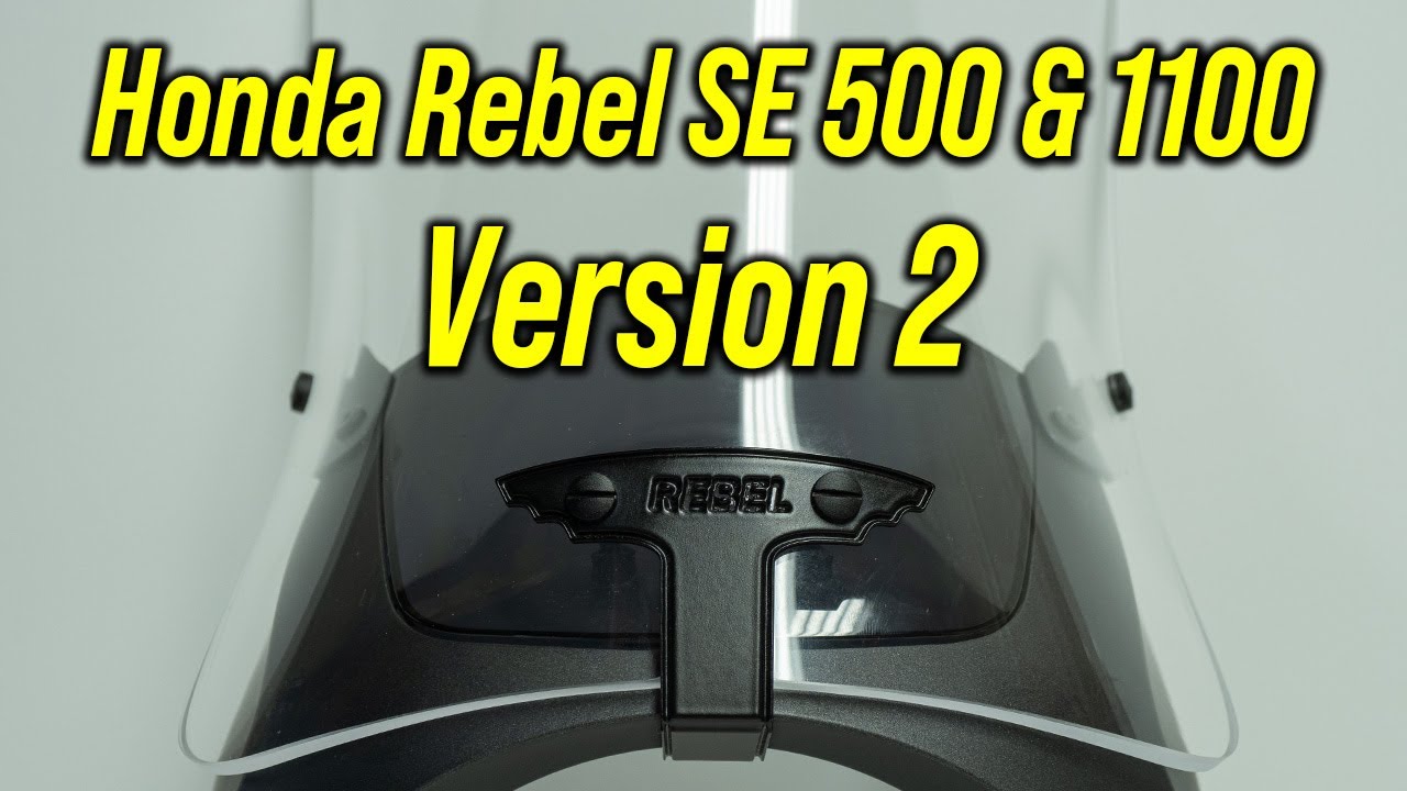 Обновление ветрового стекла версии 2 для Honda Rebel SE 500 и 1100 | Лучшая защита, та же простая...