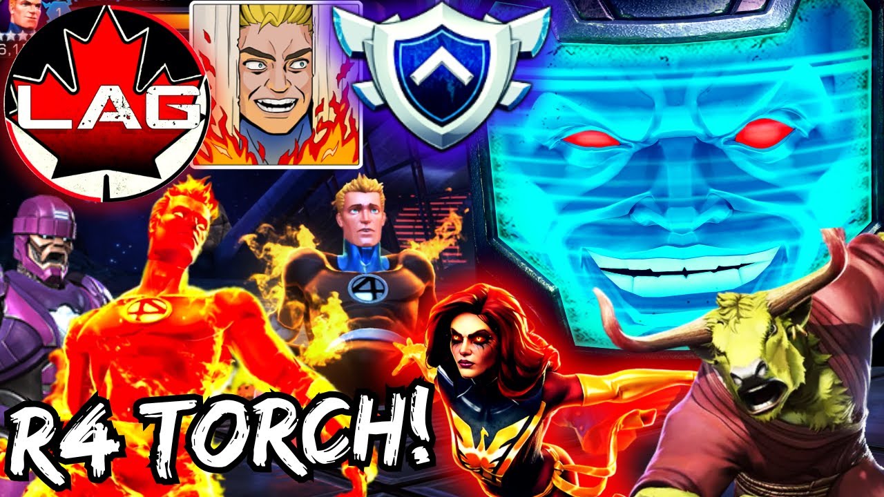 7🌟Rank 4 Torch Sets War Map ABLAZE!! 4Loki vs △ØH (Vis! Path 9 R4 Dark Phoenix & Arnim Zola! - MCOC