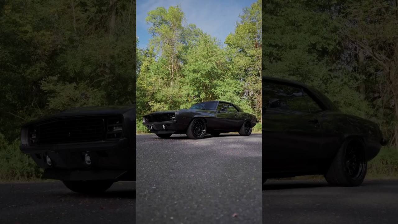 This 69&rsquo; Camaro SS, supercharged and soaking up the fall breeze 🍁🍃 #noreserveclassics