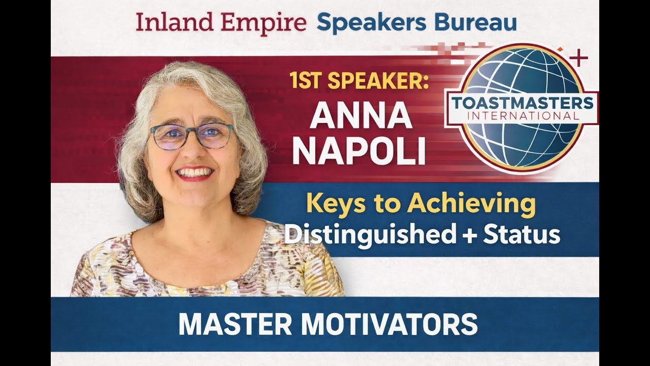 Keys to achieving Distinguished + Status - Anna Napoli - Inland Empire Speakers Bureau