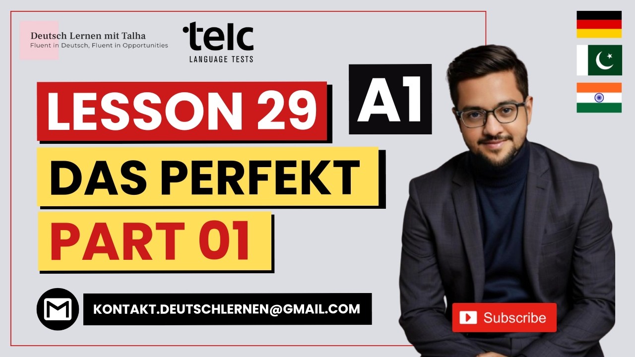 German A1 Lesson 29 | Das Perfekt | Part 1 | Urdu | Hindi