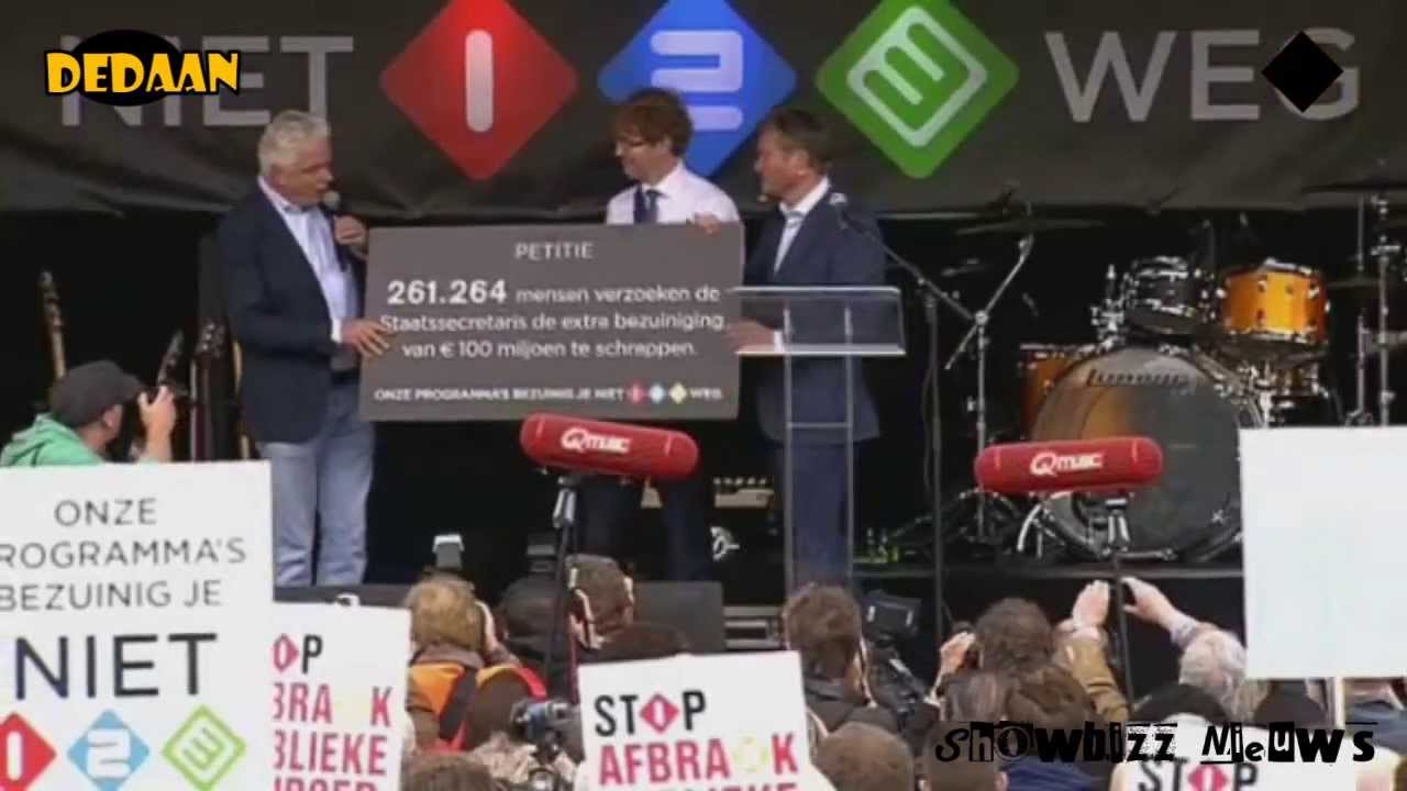 Publieke Omroep protesteert tegen bezuinigingen | Showbizz Nieuws