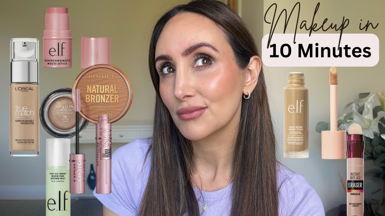 DRUGSTORE 10 MINUTE MAKEUP  *Mature Skin Makeup*
