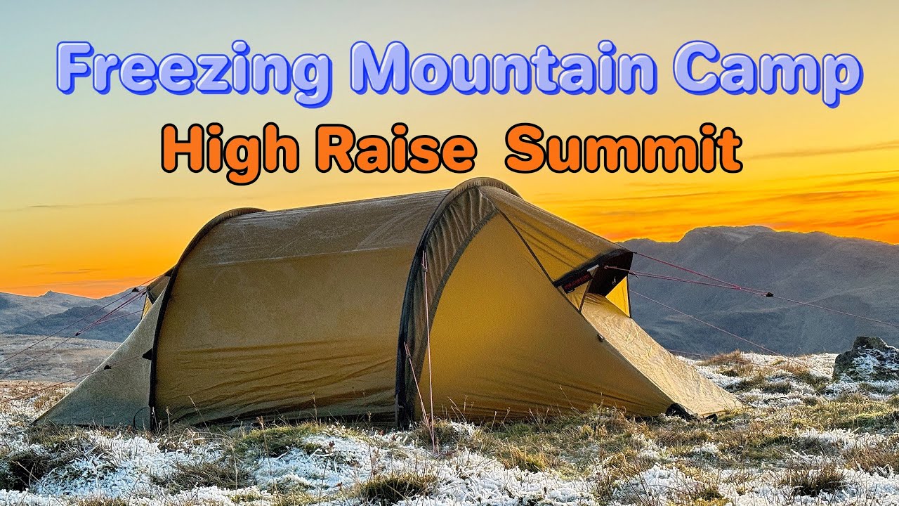 FREEZING 🥶 Winter Wild Camp on High Raise in the Hilleberg Nammatj 2