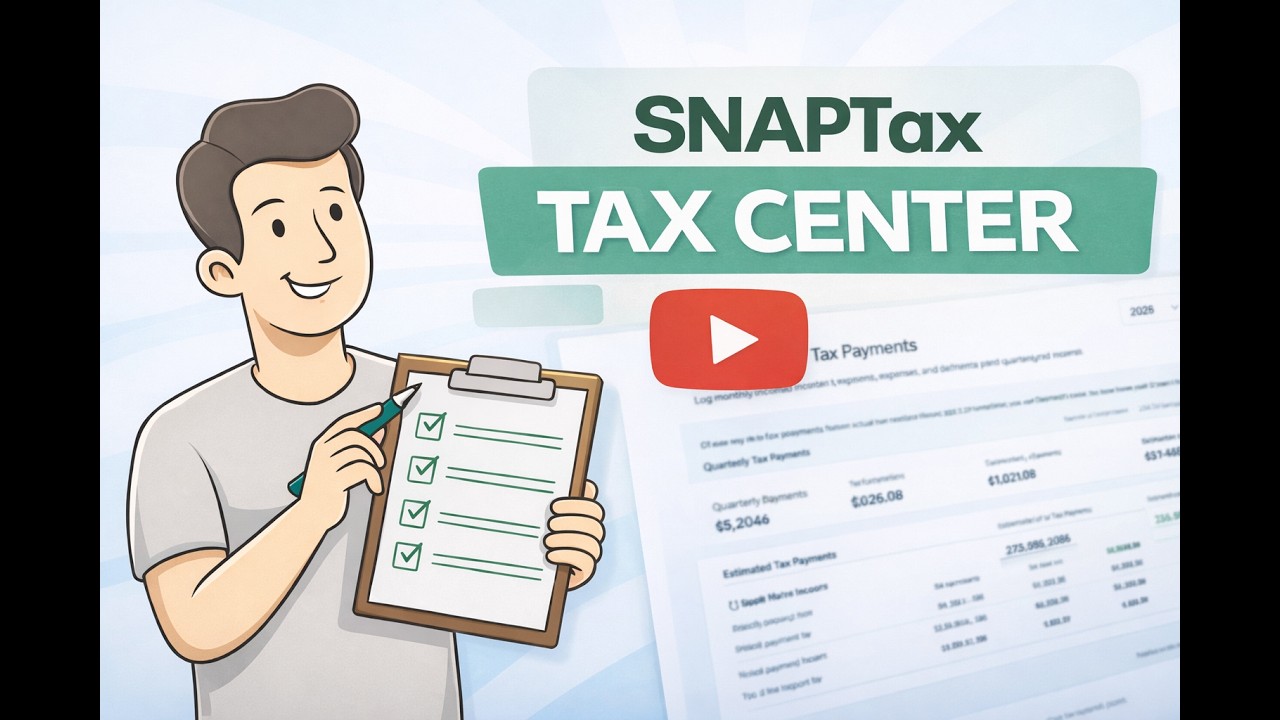 How to Use SnapTax Tax Center to make Quarterly Tax Payments: Track and Pay Your Taxes Like a Pro